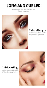 2 in 1 Curl Long Lasting Waterproof Mascara