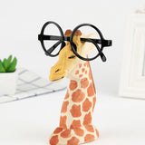Wood Hand Carved Eyeglass Holder