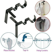NO DRILL CURTAIN ROD BRACKETS HOLDERS