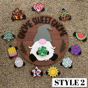 🎉 Last Day Promotion-47% OFF 🎉-Cute 3D Seasonal Interchangeable Gnome Door Hanger