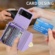 Crossbody Wallet Case of Women for Samsung Galaxy Z Flip3 5G\/ Flip4