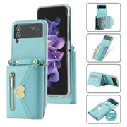 Crossbody Wallet Case of Women for Samsung Galaxy Z Flip3 5G\/ Flip4