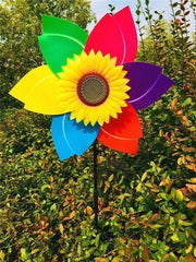 🎉Buy 2 Get 1 Free - Add 3 in Cart🎉 Colorful Sunflower Windmill-For Decoration Outside Yard🌻