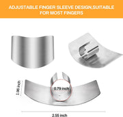 🔥Mother's Day Hot Sale 48% OFF - Stainless Steel Finger Guard - Buy 3 Get 2 Free Now