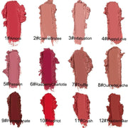 12 Colors Cream Texture Lipstick Waterproof