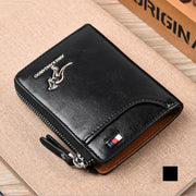 🔥 BIG SALE - 47% OFF 🔥🔥Men Wallet Zipper Genuine Leather Purse ( RFID PROTECTED )