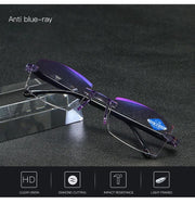 💥LAST DAY SALE 49% OFF💥Sapphire High Hardness Anti-blue Progressive Far And Near Dual-Use Reading Glasses