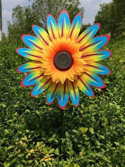 🎉Buy 2 Get 1 Free - Add 3 in Cart🎉 Colorful Sunflower Windmill-For Decoration Outside Yard🌻