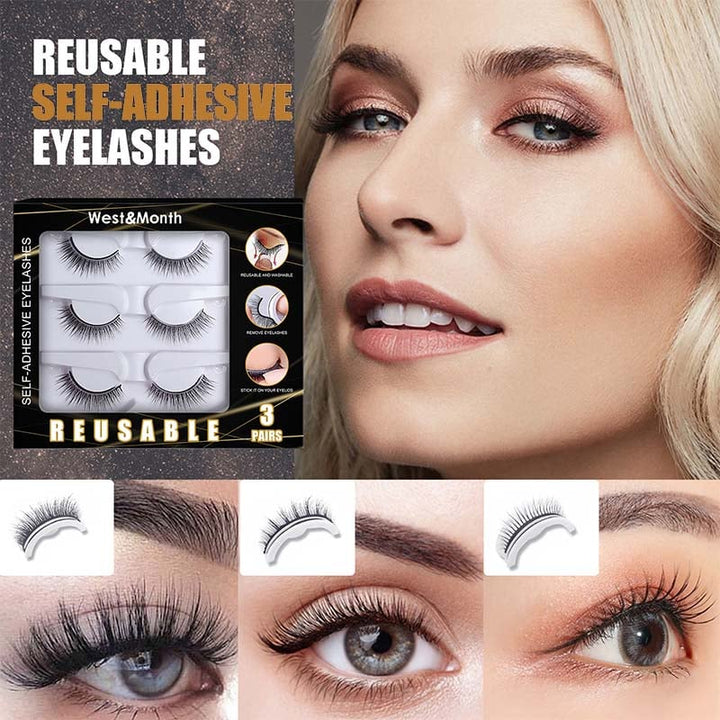 $7.99🔥WATERPROOF 🔥SELF-ADHESIVE EYELASHES