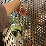 Matte Silver Ball Bracelet Air Cushion Case for iPhone