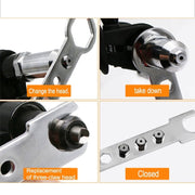 💥Hot Sale 48% OFF💥 Professional Rivet Gun Adapter Kit with 4Pcs Different Matching Nozzle Bolts-BUY 2 FREE SHIPPING