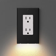 Outlet Wall Plate With Night Lights-No Batteries or Wires