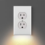 Outlet Wall Plate With Night Lights-No Batteries or Wires