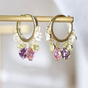 💎Shiny Colorful Dangle Pomegranate  Earrings