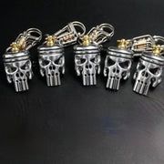 Piston art skull keychain (pendant\/flashlight\/bottle opener)