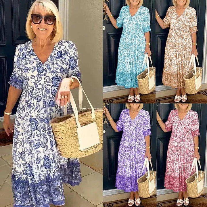 💥2023 Newest 😍V-neck Bohemian Dress👗
