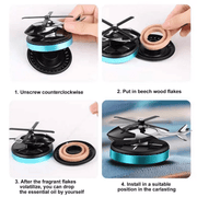 🔥🔥GROSSE ANGEBOTE -50 % RABATT -🎁Metall-Solarhubschrauber-Lufterfrischer v2.0
