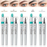3D Waterproof Microblading Eyebrow Pen 4 Fork Tip Tattoo Pencil (2 Stück)