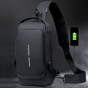 USB-Ladesport-Sling Anti-Diebstahl-Umhängetasche