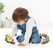 🔥 Preschool Education Wooden Train Toy