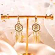 🔥Dreamcatcher Crystal Charm Earrings