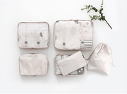 6 pieces portable luggage packing cubes🧳