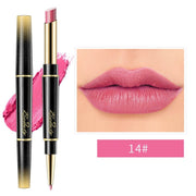 🔥 BIG SALE - HALF PRICE🔥🔥Double ended lipstick Automatic Lip Liner Matte Waterproof Non-fading Non-stick Lipstick