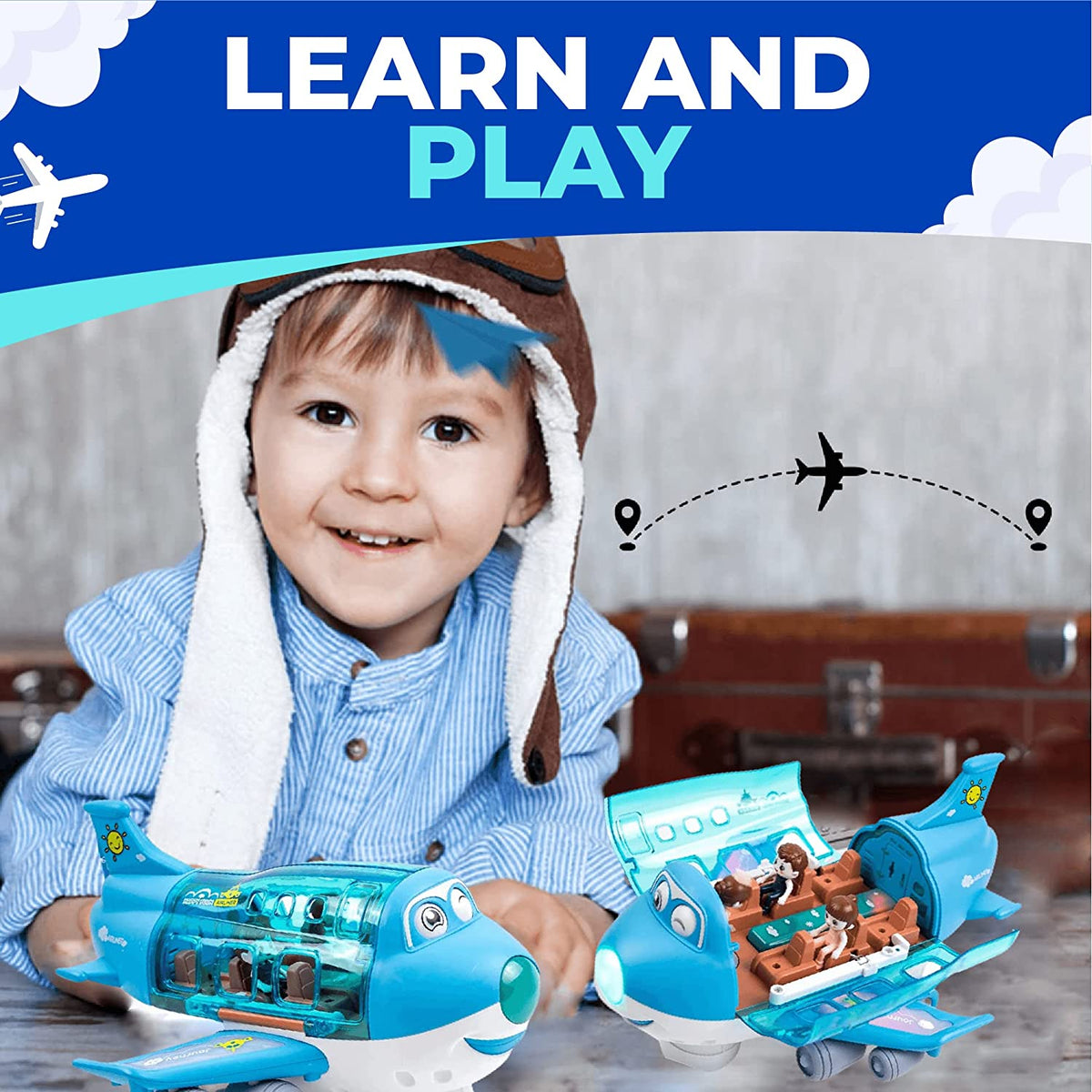 360° Rotating Electric Toy Plane ✈