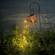 Solar Waterfall Lights Outdoor Garden