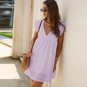 💖Heiße Verkäufe 49 % RABATT💖Elegantes hohles Spitzen Kleid