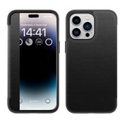 Business Series View Window Flip Folio Leather Case Cover