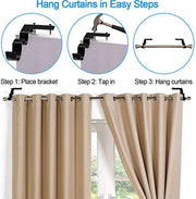 NO DRILL CURTAIN ROD BRACKETS HOLDERS