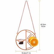 2-in-1 hanging hummingbird oriole feeder