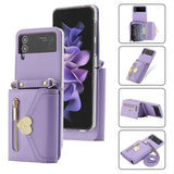 Crossbody Wallet Case of Women for Samsung Galaxy Z Flip3 5G\/ Flip4