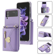 Crossbody Wallet Case of Women for Samsung Galaxy Z Flip3 5G\/ Flip4