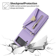 Crossbody Wallet Case of Women for Samsung Galaxy Z Flip3 5G\/ Flip4