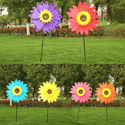 🎉Buy 2 Get 1 Free - Add 3 in Cart🎉 Colorful Sunflower Windmill-For Decoration Outside Yard🌻